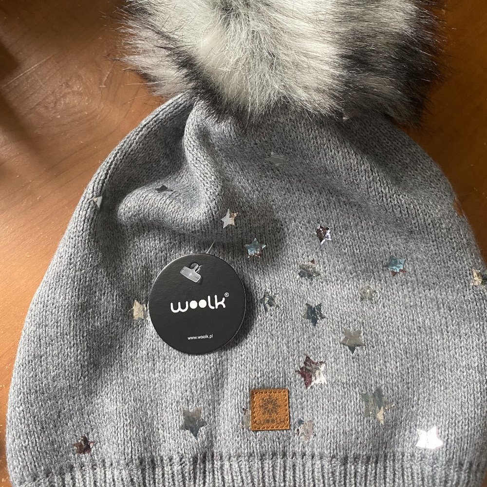 NWT Handmade in Poland Winter Beanie Hat w Soft Microfiber Lining